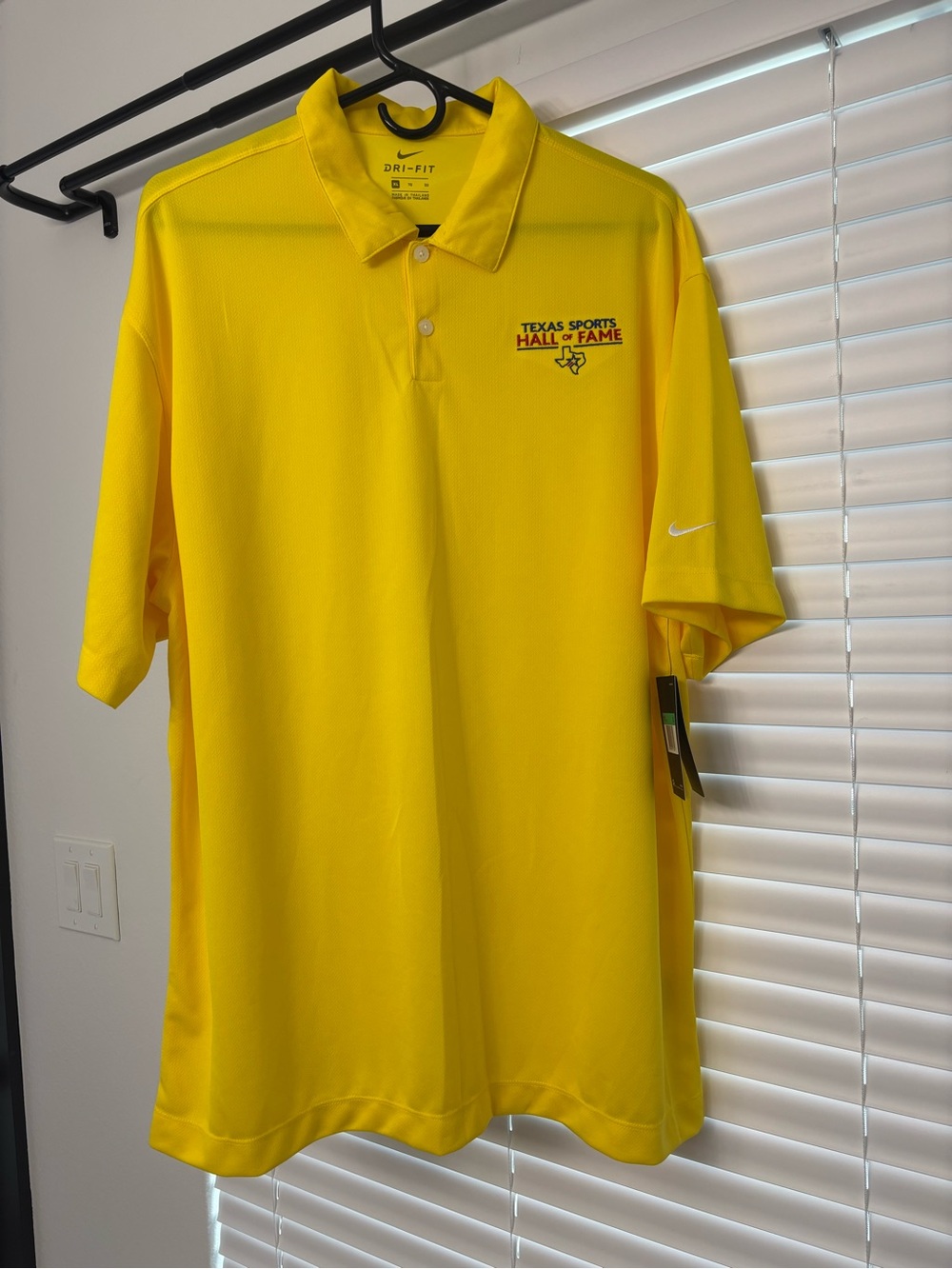 Nike Dri-FIT Yellow Texas Sports Hall of Fame Polo XL